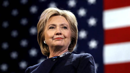 Ứng viên Dân chủ Hillary Clinton.